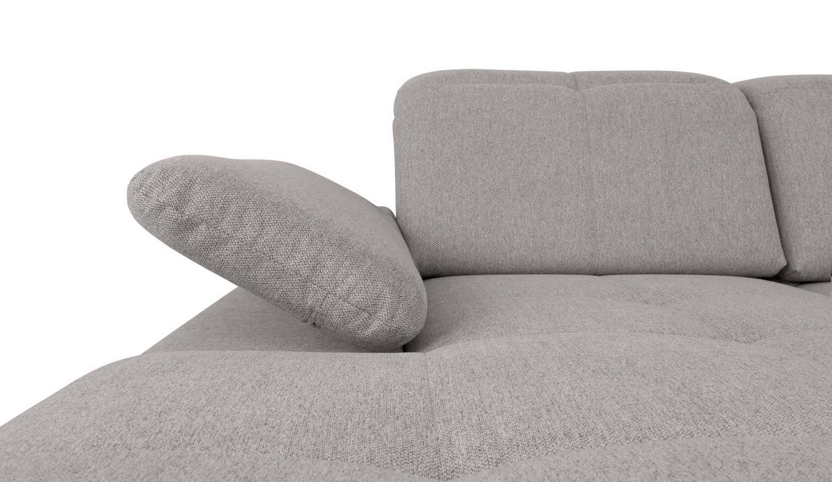 Wohnlandschaft Ramzes Hellgrau U: 173x328x215 cm - Hellgrau/Grau, Design, Textil (173/328/215cm) - MID.YOU