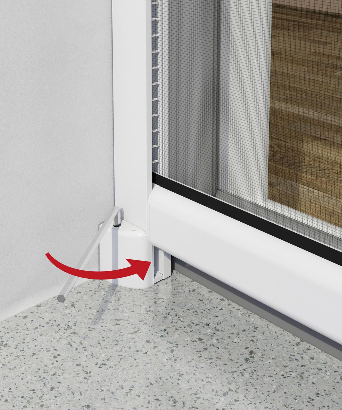 Fliegengitter Rollo 100x160 Cm Weiß Ohne Bohren - Weiß, Basics (100/160cm)