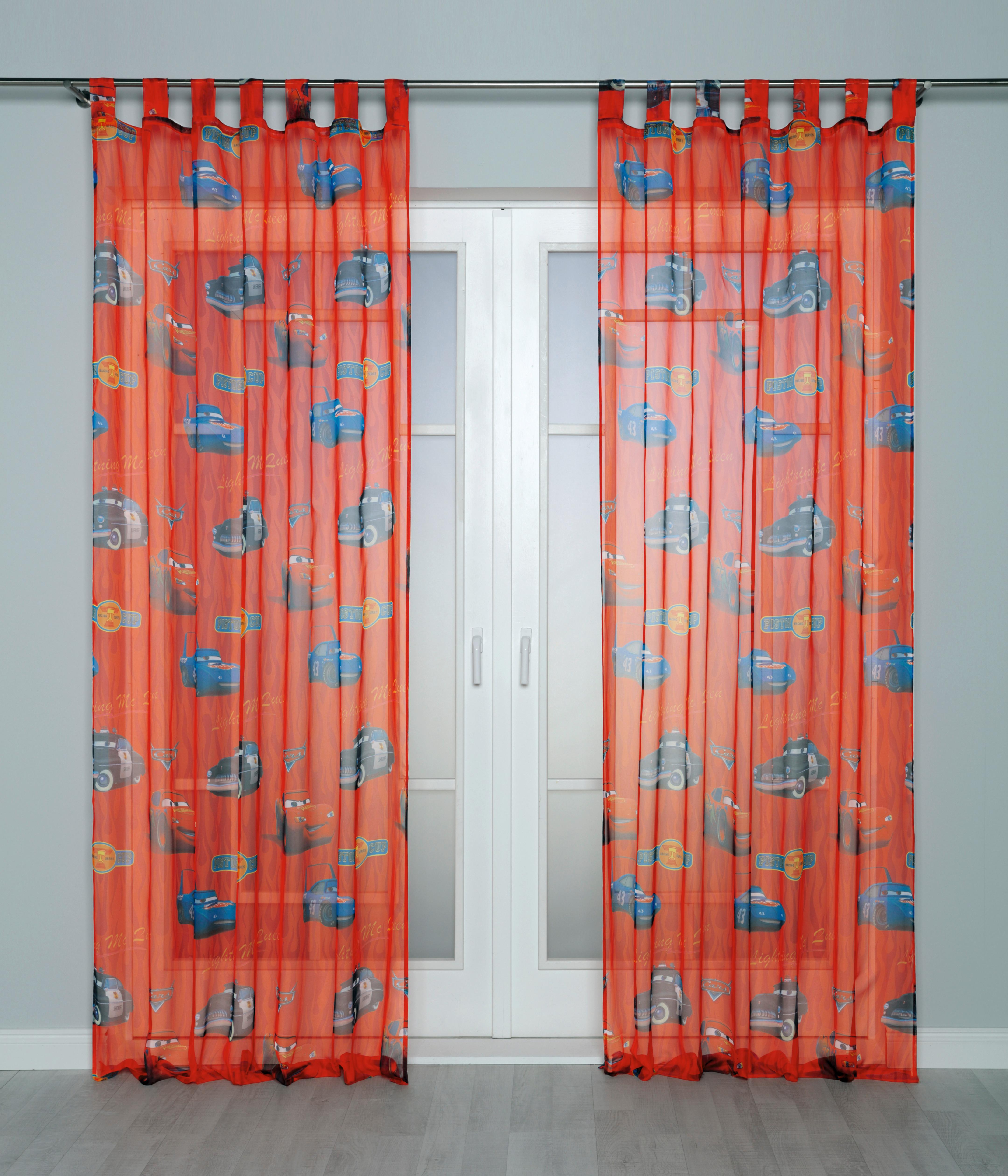 Vorhang mit Schlaufen Cars 140x250 cm - Rot, LIFESTYLE, Textil (140/250cm) - Disney