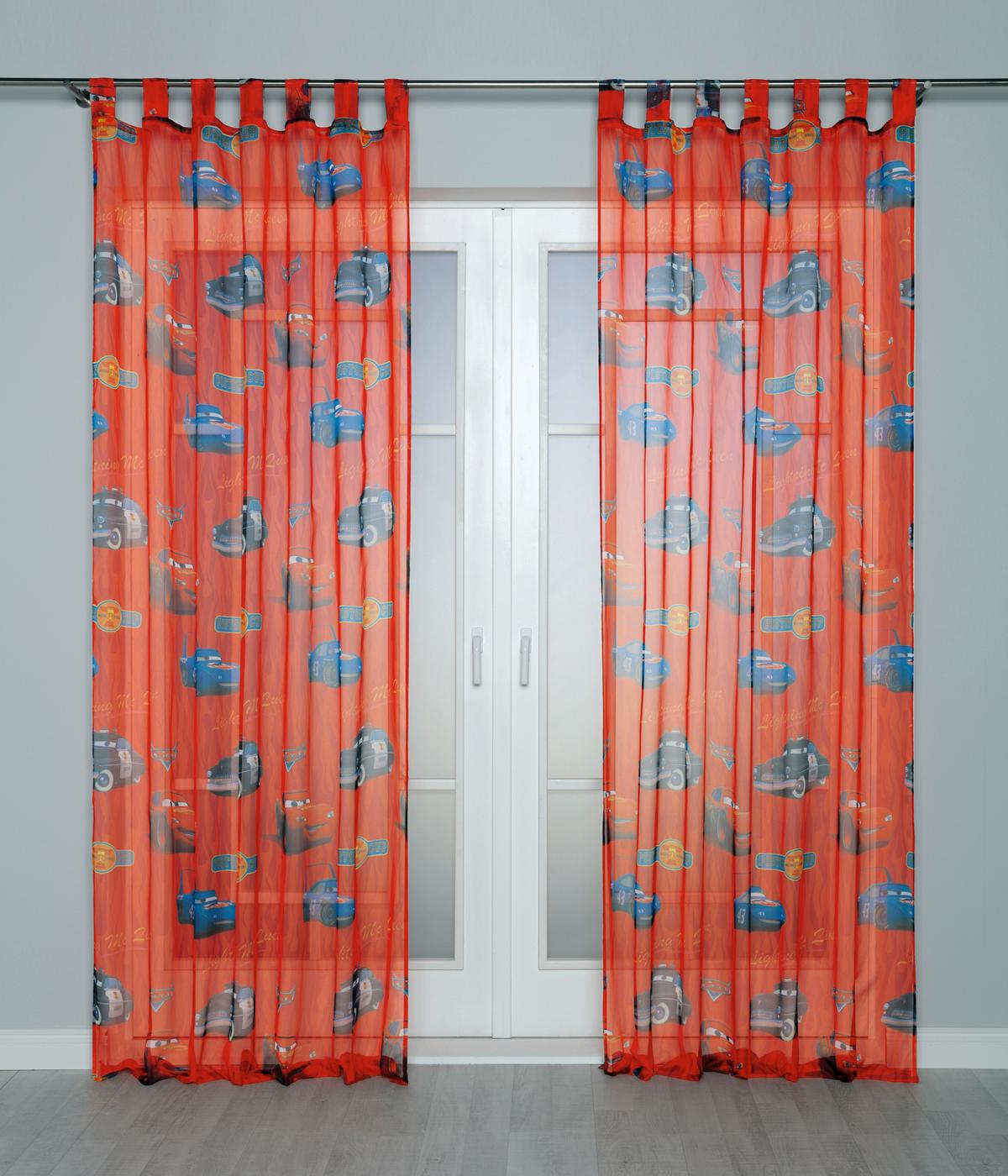 Vorhang Mit Schlaufen Cars 140x250 Cm - Rot, LIFESTYLE, Textil (140/250cm) - Disney