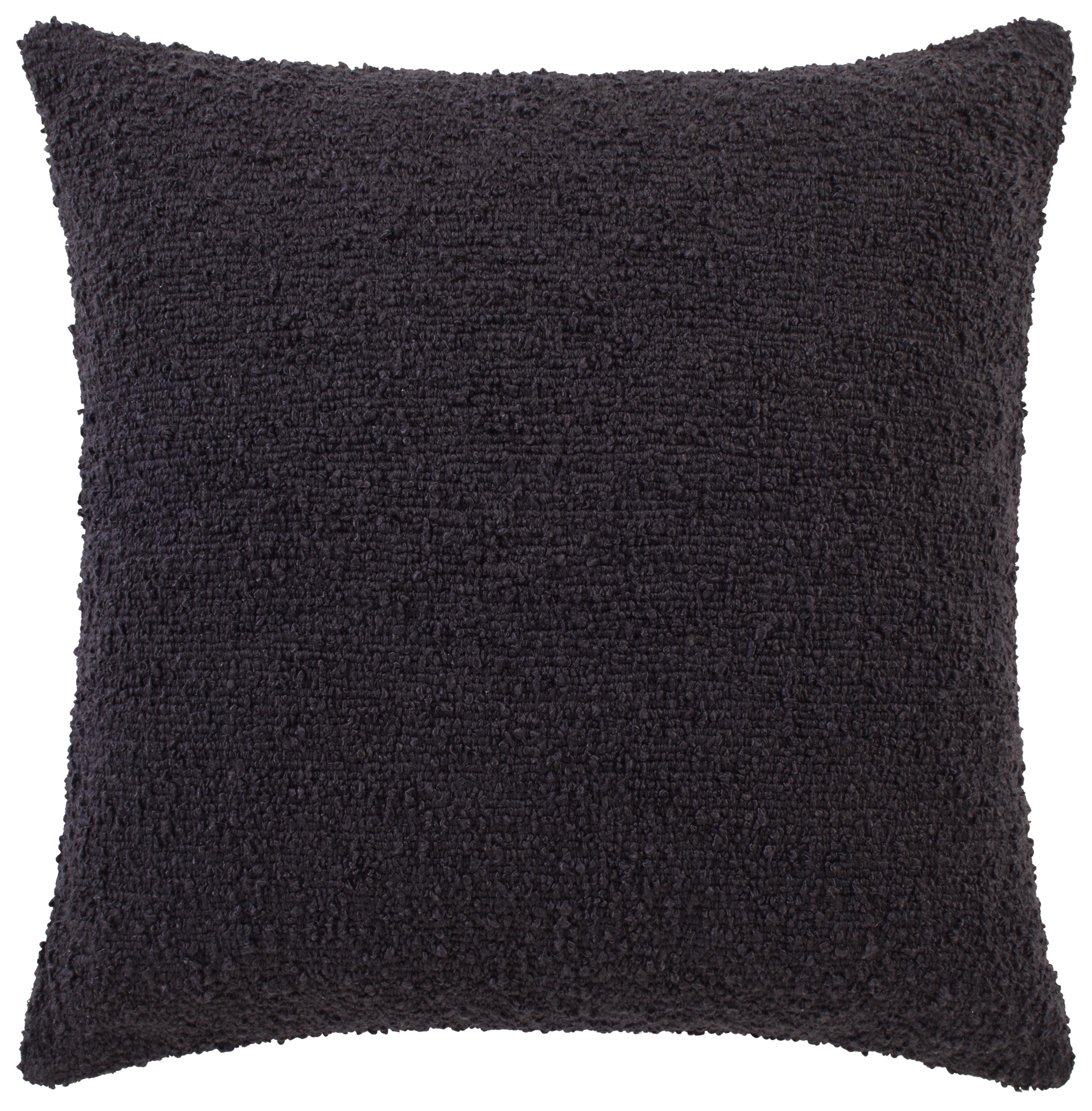Dekorační polštář Boucle, 45/45cm, antracit - antracitová, Konvenční, textil (45/45cm) - Modern Living