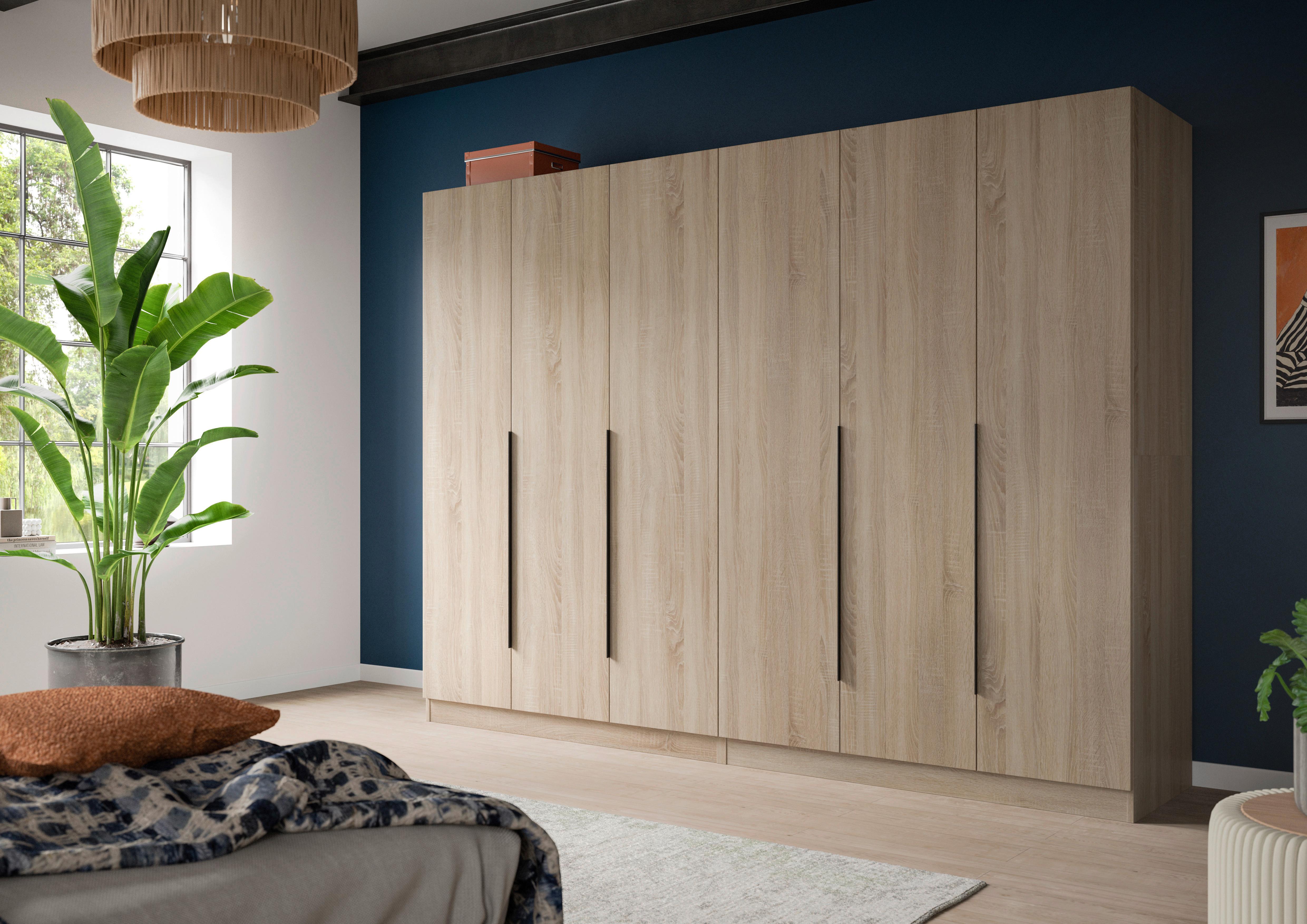 Drehtürenschrank Kopenhagen Sonoma Eiche B: 240 Cm - Sonoma Eiche, MODERN, Holzwerkstoff (240/181/52cm) - MID.YOU