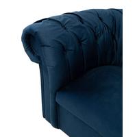 Chesterfield-Sessel Cupido - Schwarz/Dunkelblau, Design, Textil (114/78/91cm) - MID.YOU