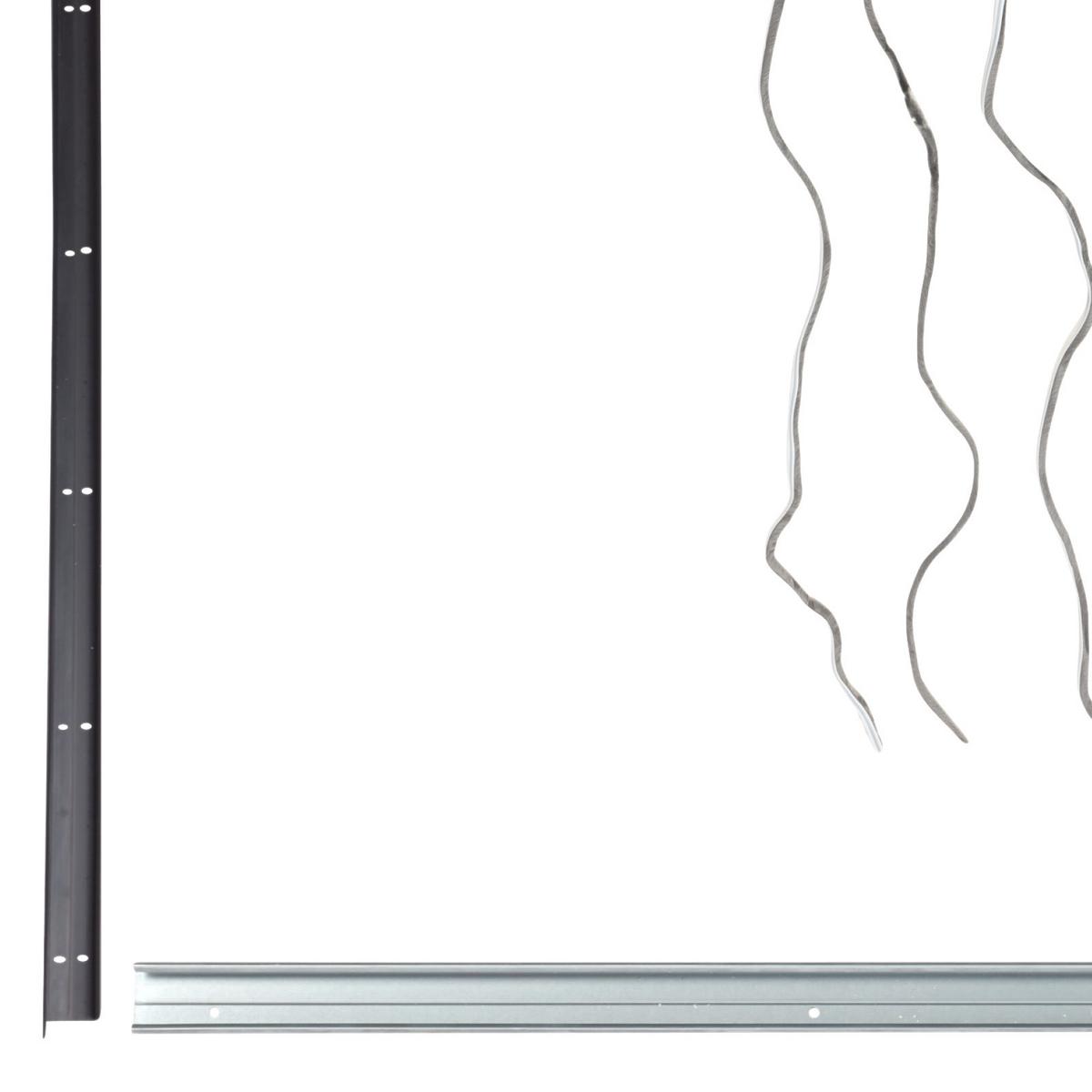 Montagepaket F. Kleiderschrank Unit H: 210 Cm B: 270 Cm - Schwarz, MODERN, Kunststoff/Metall - Ondega