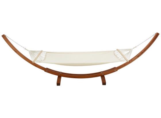 Hängematte Bali - Creme/Teakfarben, MODERN, Holz/Textil (415/122/150cm) - Ombra Hängematte Bali - Creme/Teakfarben, MODERN, Holz/Textil (415/122/150cm) - Ombra