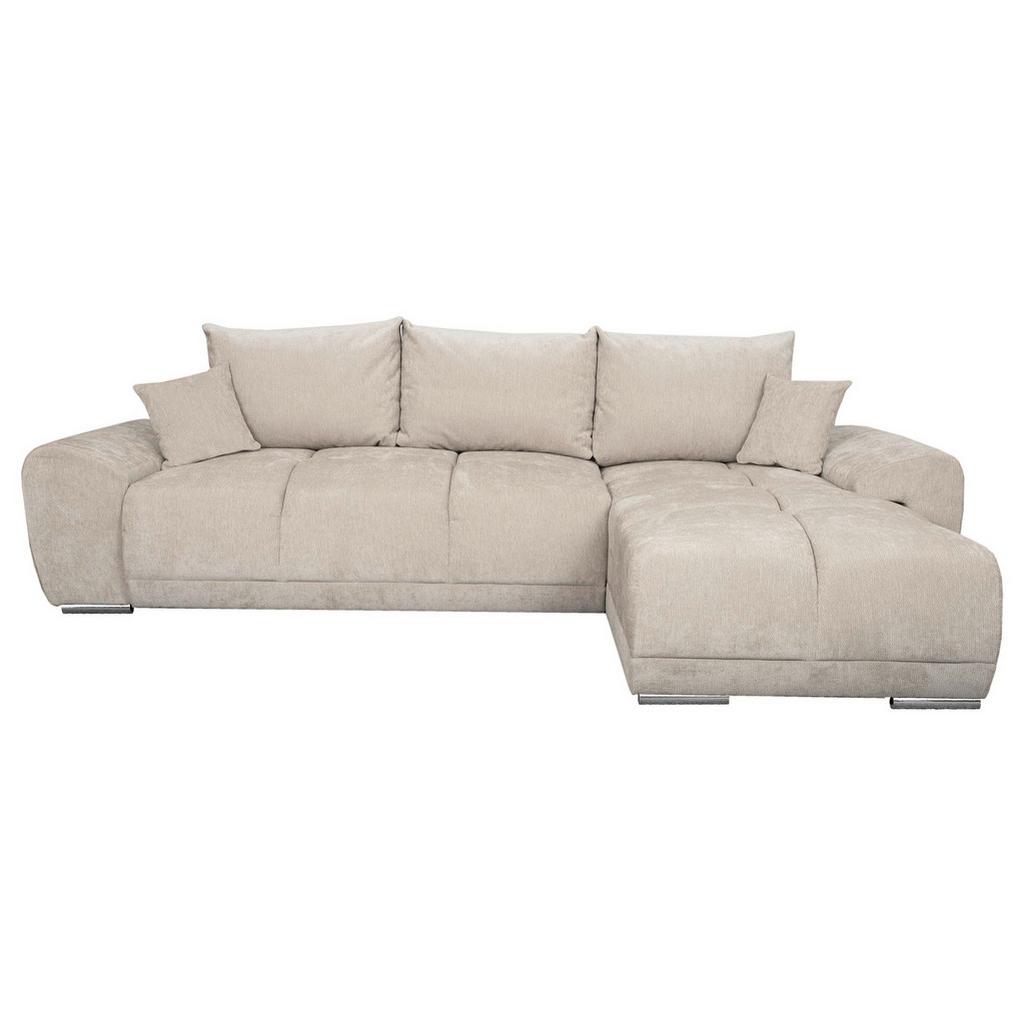 ECKSCHLAFSOFA Ramon, Creme S: 196x182 cm