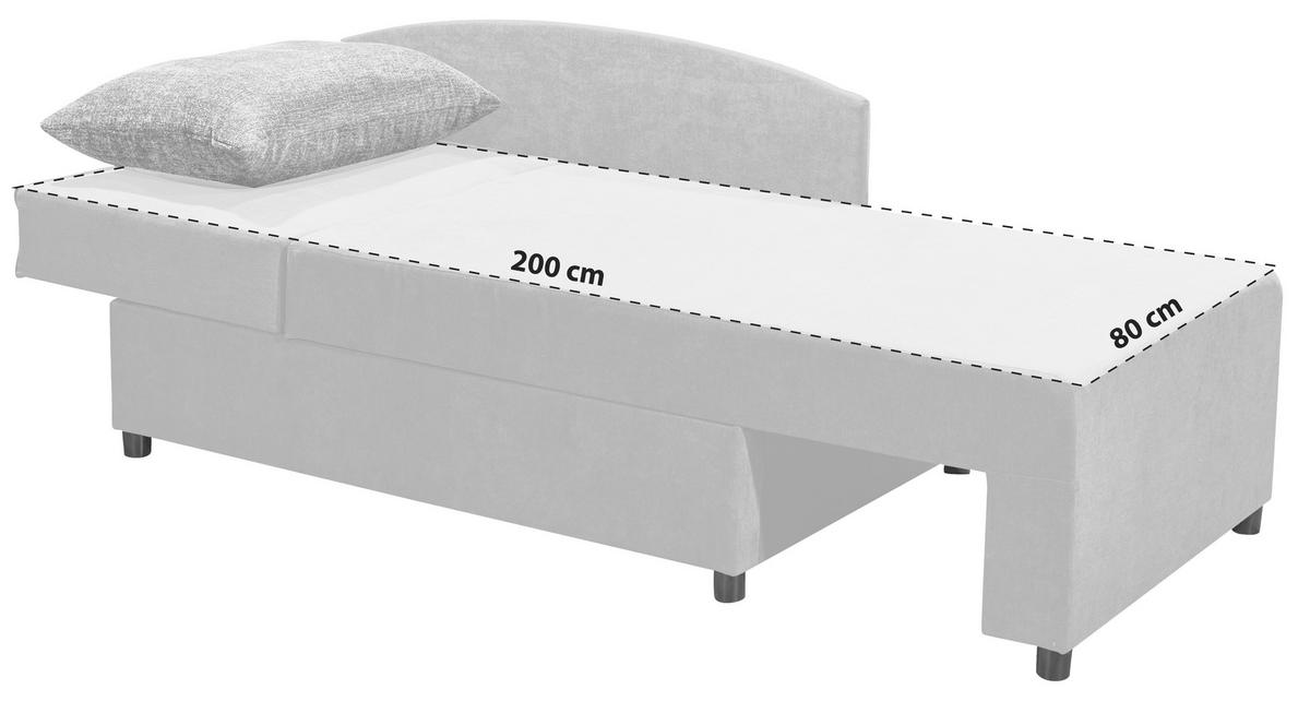 Recamiere Taner Gelb L: 156 Cm Mit Schlaffunktion - Gelb/Schwarz, Basics, Textil (156/63/83cm) - P & B
