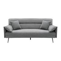 Rozkladacia pohovka LANA tmavá sivá - sivá/tmavosivá, Modern, kov/drevo (199/89/95cm) - P & B
