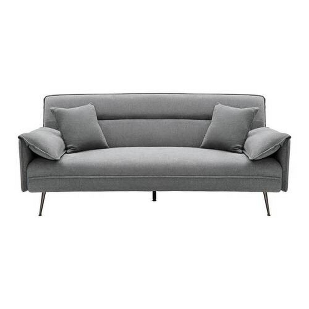 Rozkladacia pohovka LANA tmavá sivá - sivá/tmavosivá, Modern, kov/drevo (199/89/95cm) - P & B
