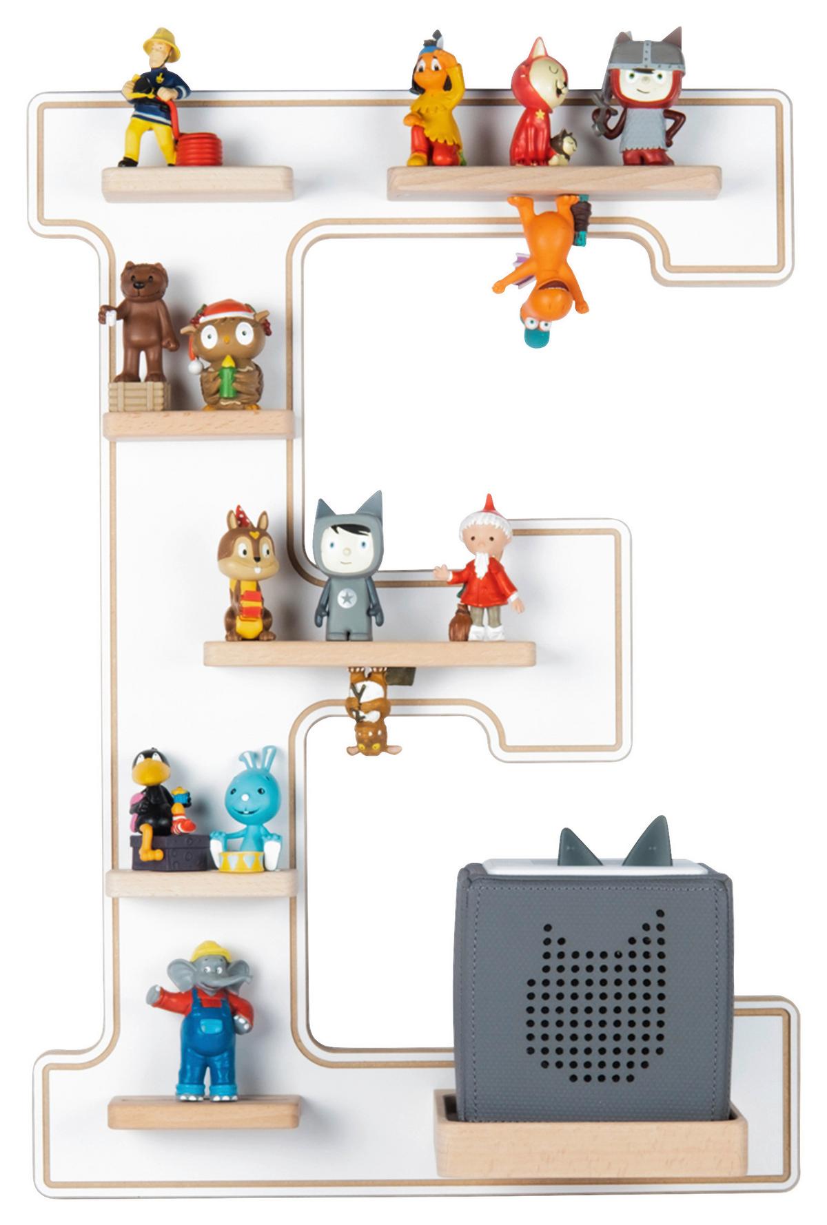 Kinderregal Boarti Weiß B: 38 cm - Weiß, MODERN, Holzwerkstoff (38/54/19cm) - MID.YOU