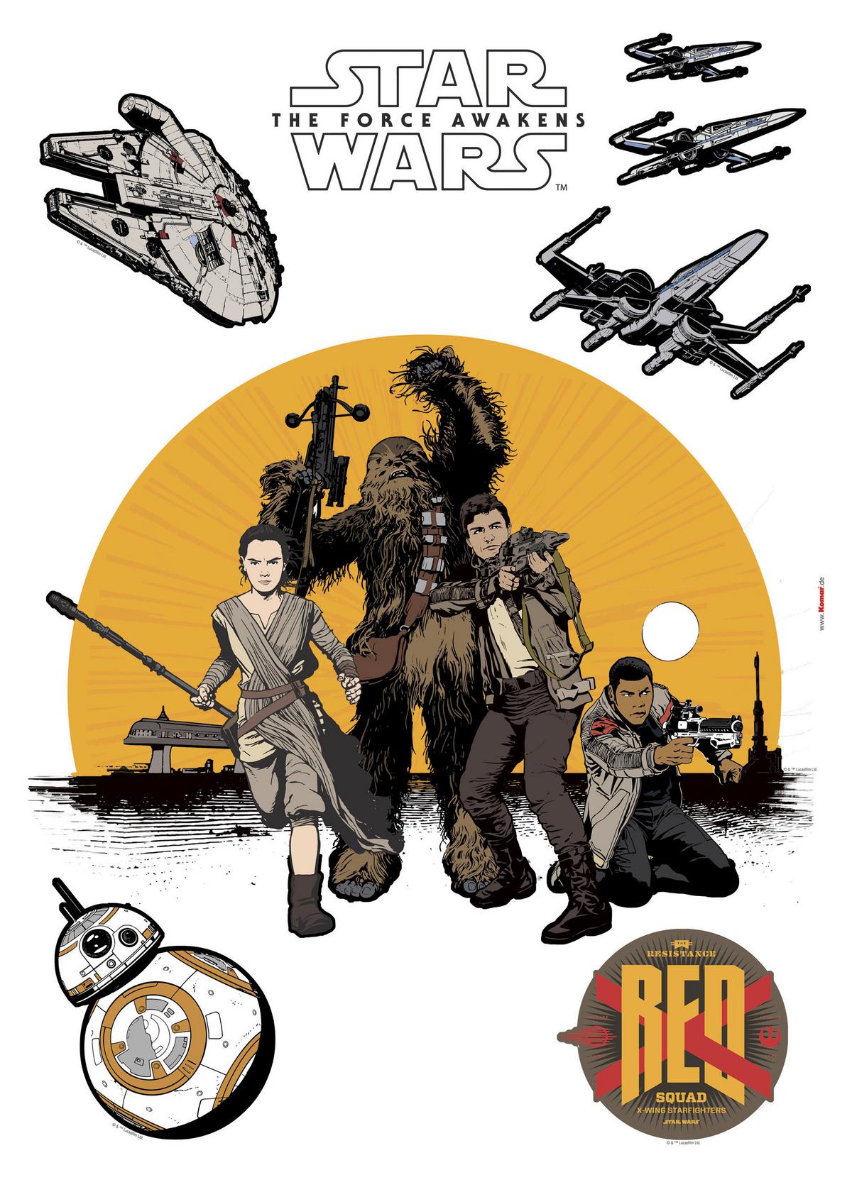 Dekosticker 14025h - Gelb/Schwarz, LIFESTYLE, Kunststoff (50/70cm)