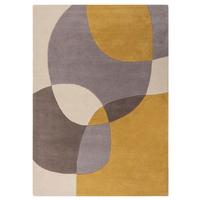 Wollteppich Wollteppich Gelb B: 170 cm - Gelb, Basics, Textil (170/120cm)