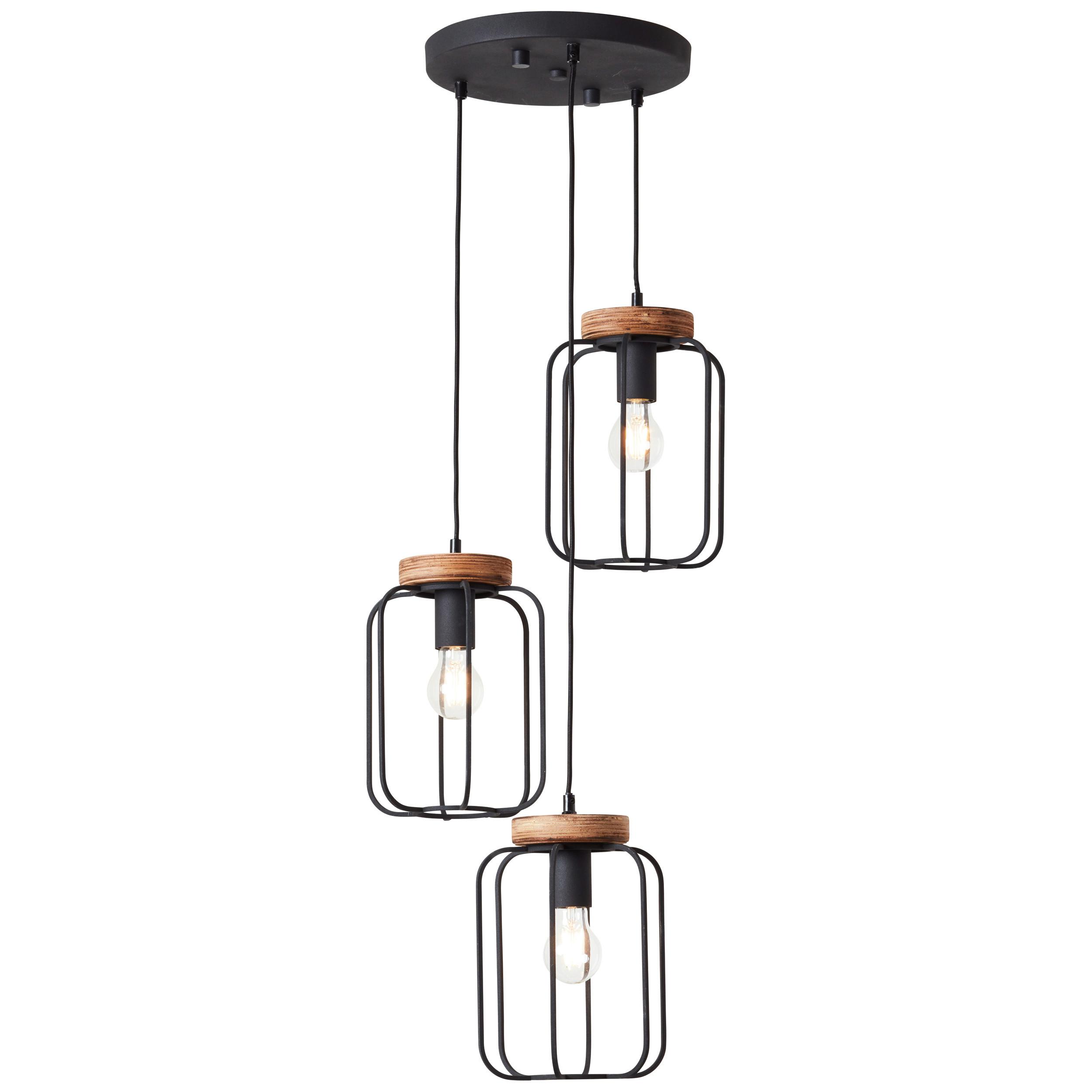 Hängeleuchte Tosh H: 165 cm 3-Flammig, Käfigschirme