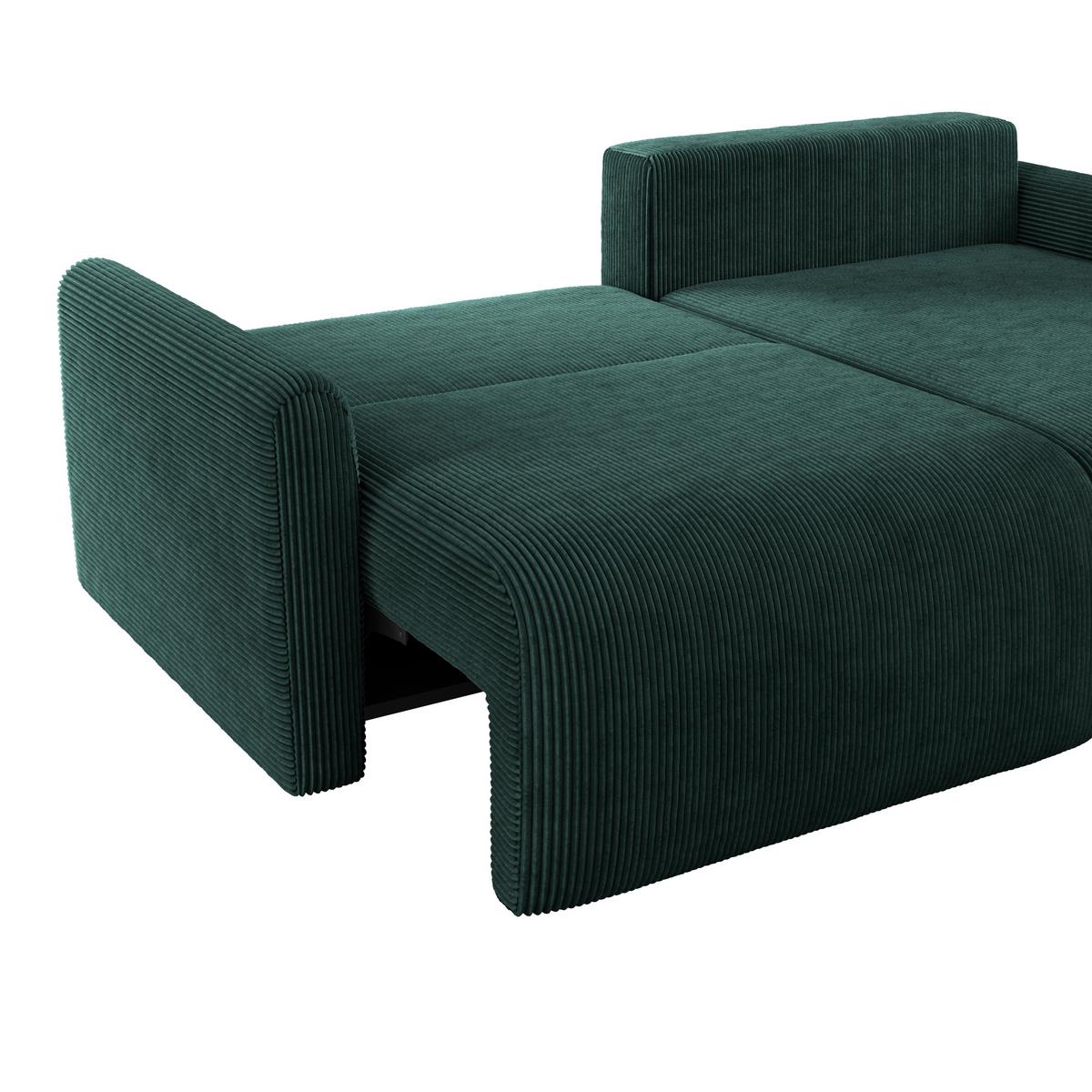 Ecksofa Josh Dunkelgrün S: 229x146 Cm - Dunkelgrün, Trend, Textil (229/146cm)