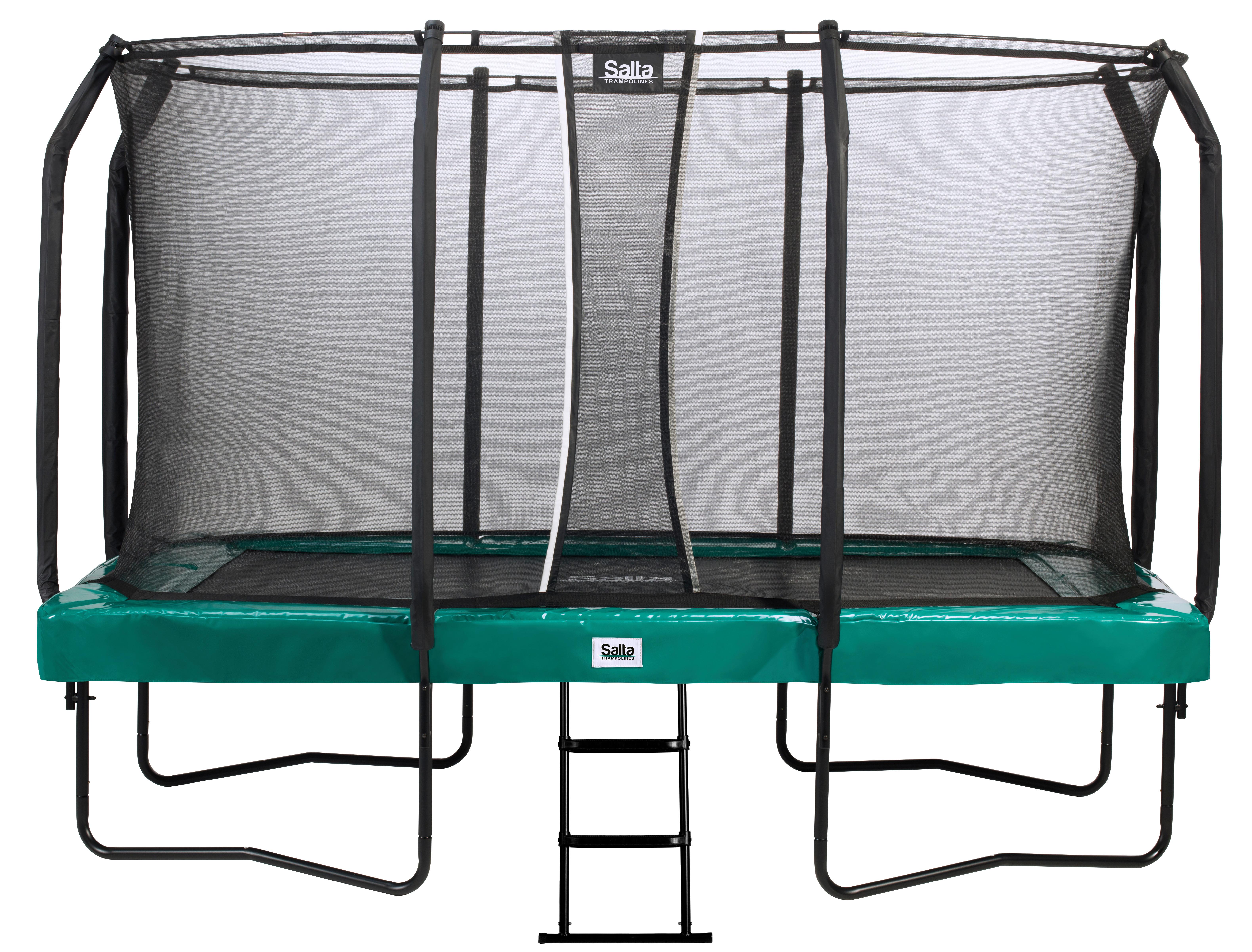 Trampolin 5375g - Grün, KONVENTIONELL, Metall (214/366cm) - Salta