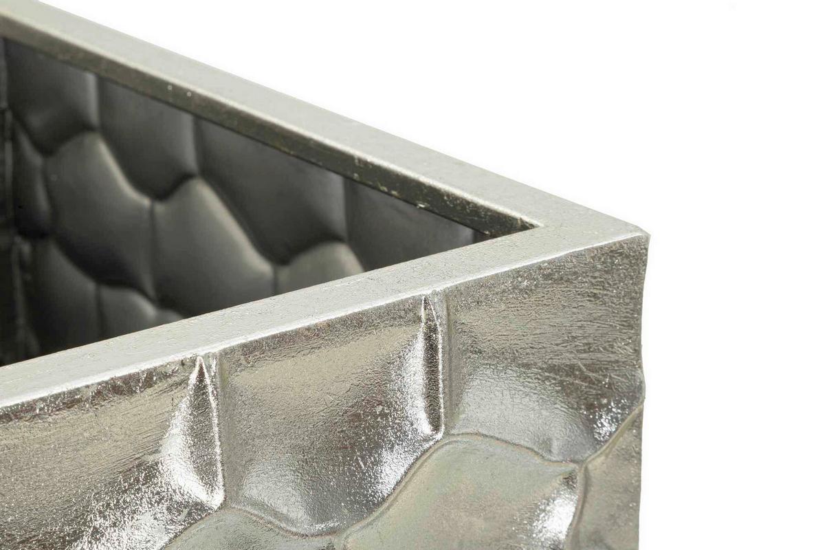 Vase Argy Set 3 Pcs Silberfarben B: 38,1 cm - Silberfarben, Basics, Metall (38,1/90,8/38,1cm)