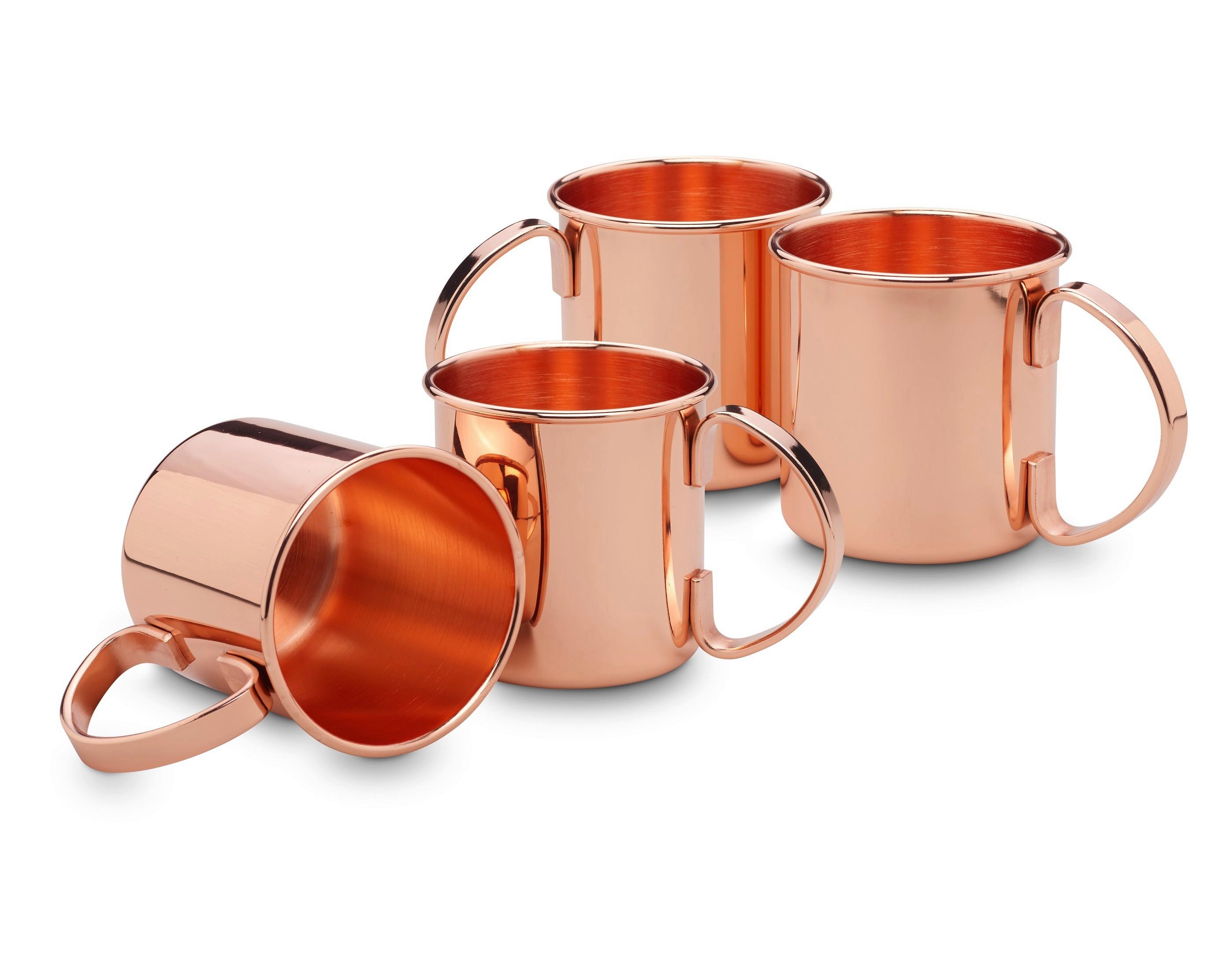 Gläserset Ew-mm-1744 - Kupferfarben, Basics, Metall (13,7/8,9/9cm) - Echtwerk