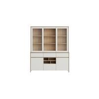 Buffet Stranda Weiß/Eiche B: 164cm - Eichefarben/Weiß, Design, Holzwerkstoff (164/195/39cm) - MID.YOU