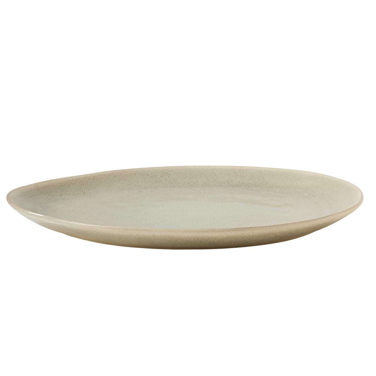 Mělký talíř SINDRI - béžová, Moderní, keramika (28,5/2,5/24cm)