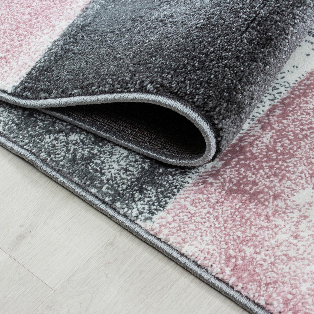 Webteppich Pink Naturfaser Hawaii 160x230 cm - Pink, KONVENTIONELL, Textil (160/230cm)