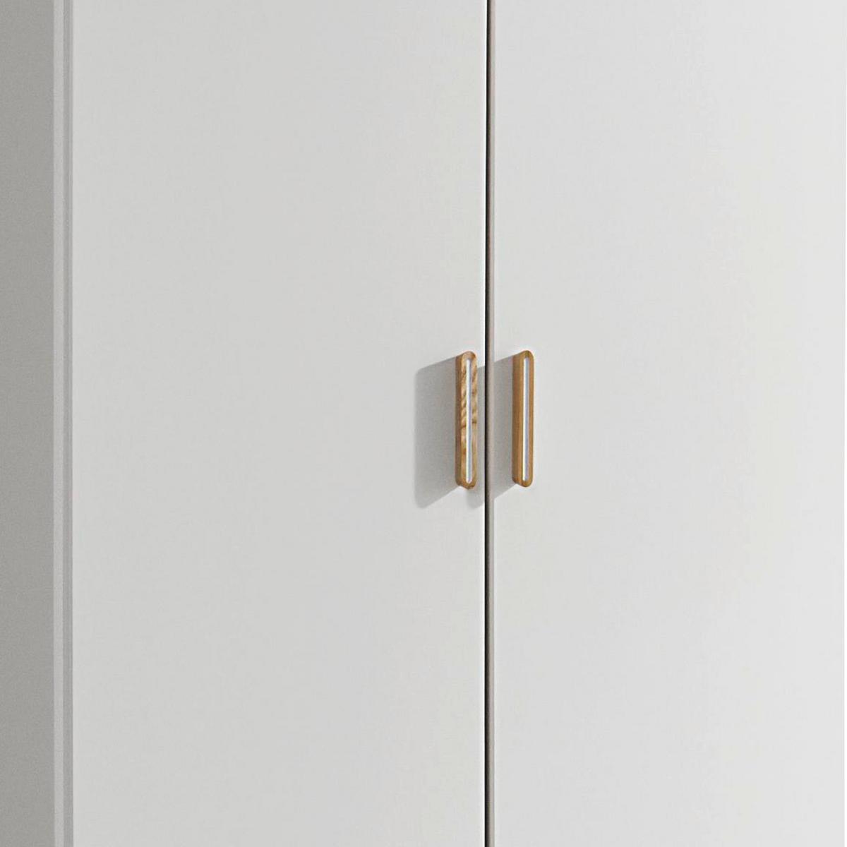 Drehtürenschrank 92cm Falun, Weiß - Weiß, Design, Holzwerkstoff (92/203/53cm) - Rauch Möbel