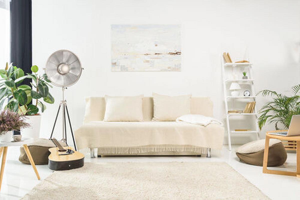 Állólámpa Qhyd6-Siv - fekete/ezüstszínű, Trend, műanyag/textil (57/157/53cm) - Kayoom