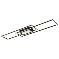 LED-Deckenleuchte 48468-42 - Opal/Schwarz, Design, Kunststoff/Metall (96/19,6/5cm) - Globo