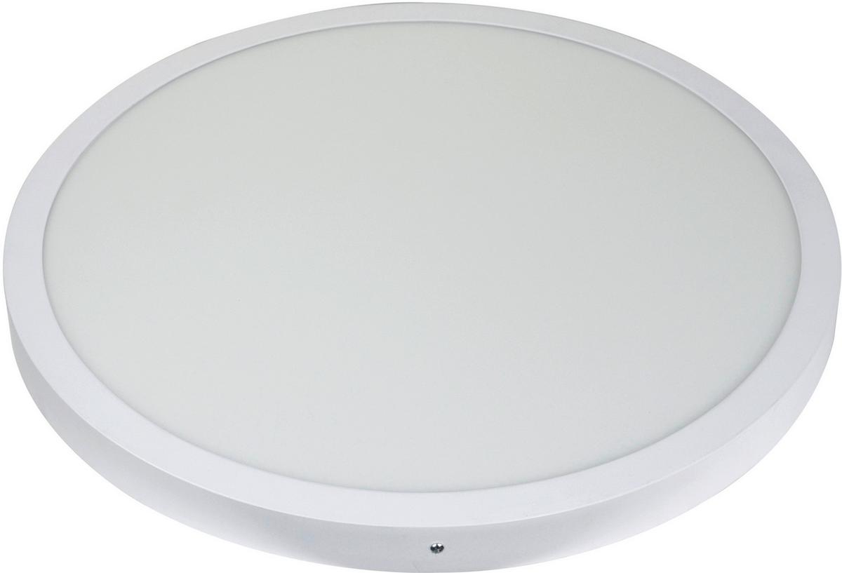 Led-deckenleuchte Ø 60,5 Cm, Mit Farbtemperaturwechsler - Weiß, Basics, Kunststoff/Metall (60,5/4cm)