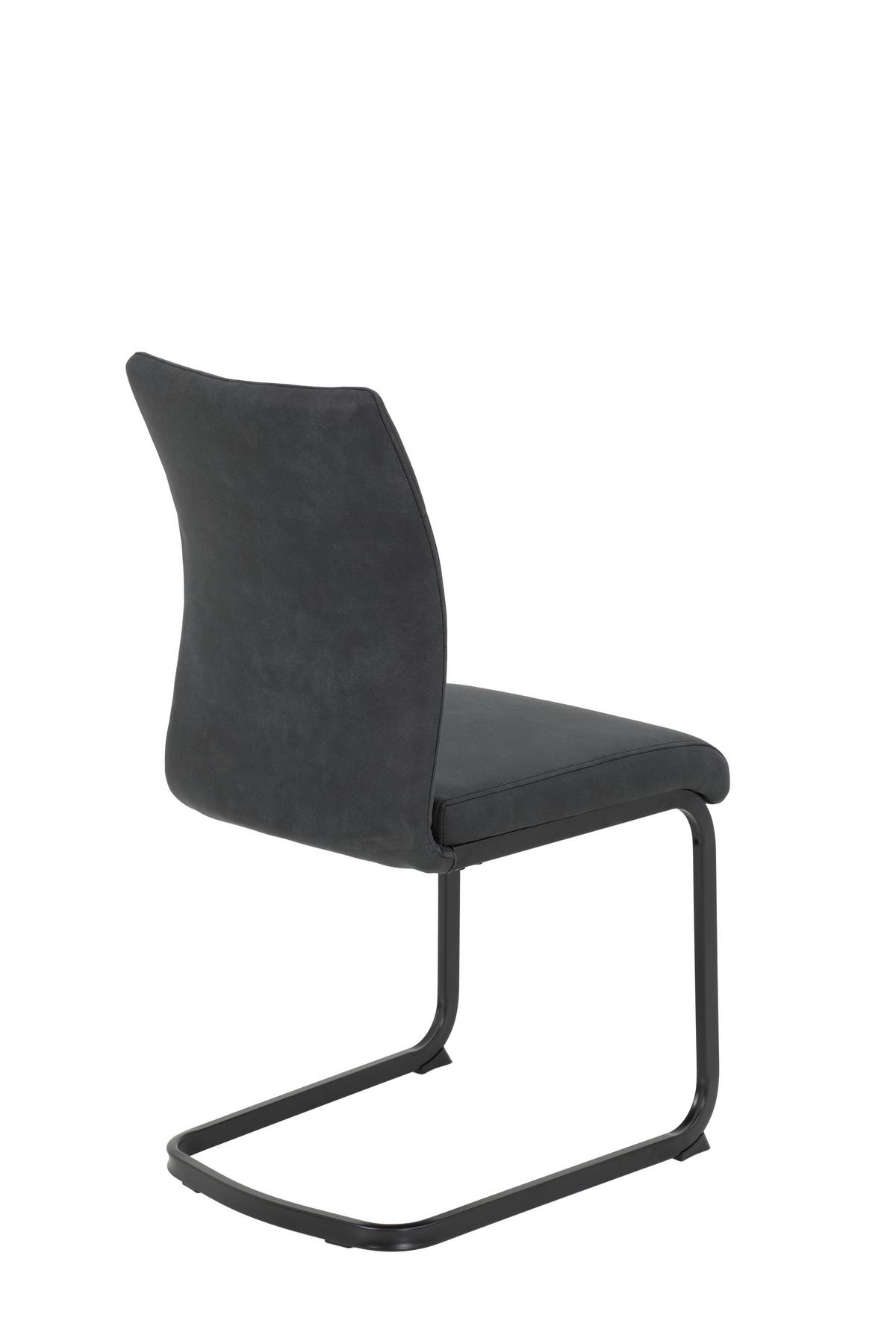 Tischgruppe Erika G - Alteiche/Anthrazit, MODERN, Holzwerkstoff/Textil (80/76/80cm) - MID.YOU