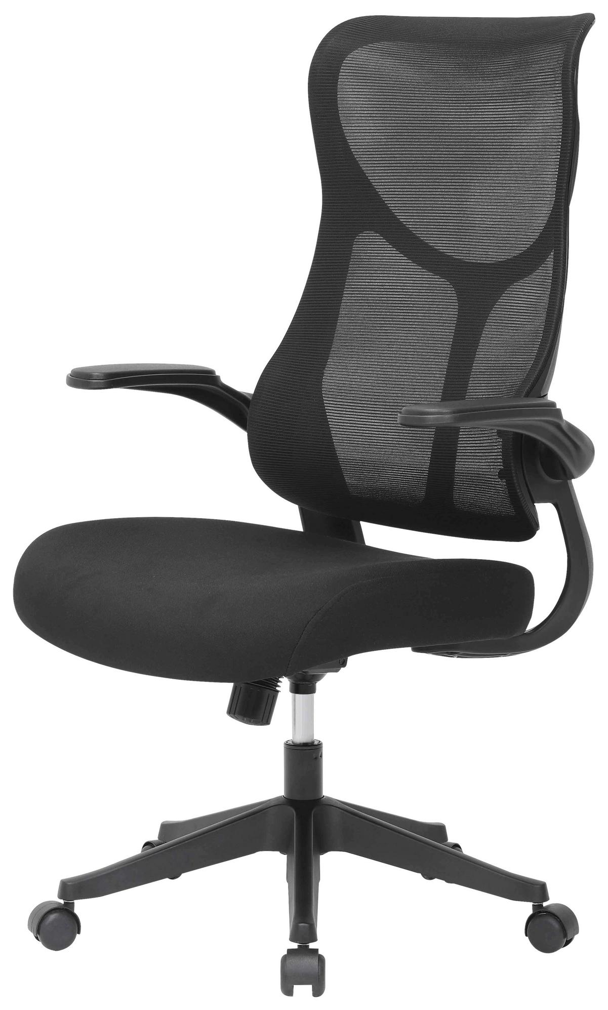 Otočná stolička ROXY - čierna, Design, kov/drevo (63/106-114/68cm) - Mömax