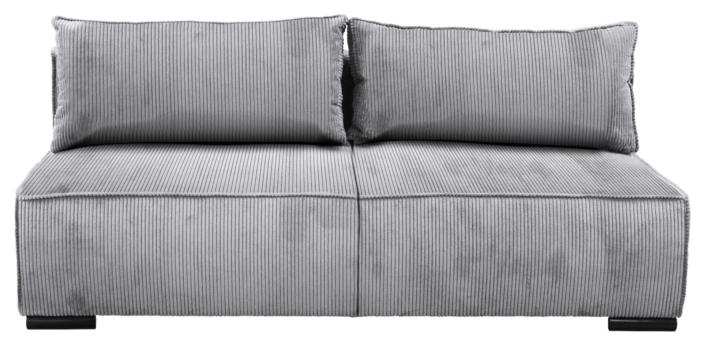 Schlafsofa Flow Grau B: 202 cm - Schwarz/Grau, Design, Textil (202/90/99cm) - MID.YOU