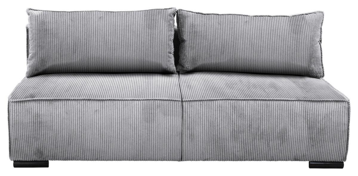 Schlafsofa Flow Grau B: 202 cm - Schwarz/Grau, Design, Textil (202/90/99cm) - MID.YOU