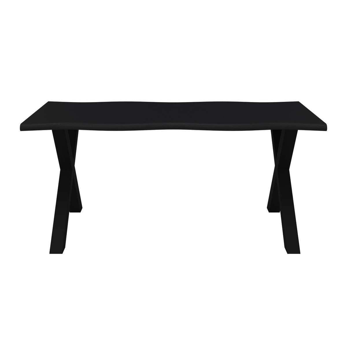 JÍDELNÍ STŮL LAUREL - černá, Moderní, kov/kompozitní dřevo (180/76/90cm) - Bessagi Home