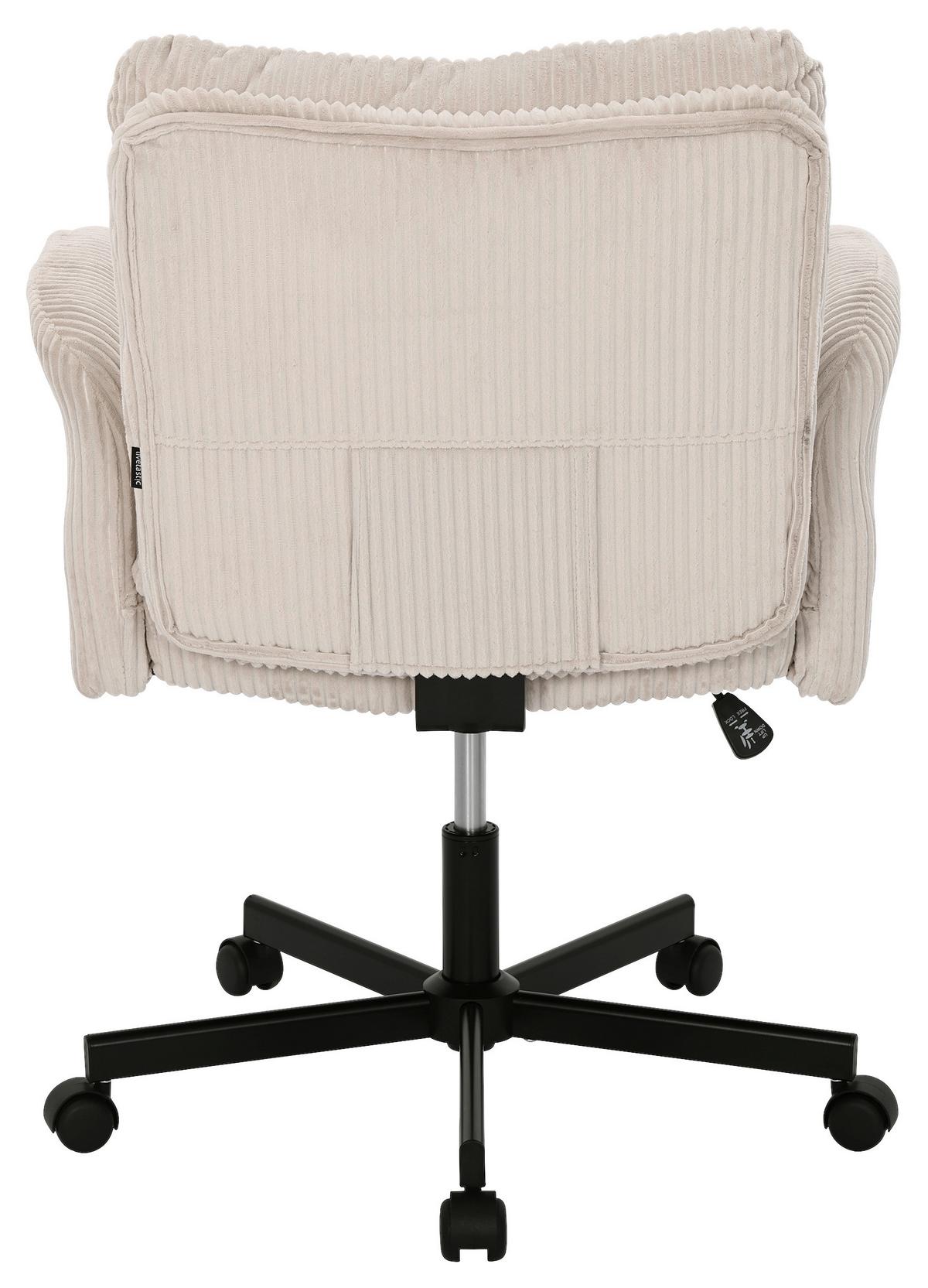 Drehstuhl Lund Beige B: 73 cm - Beige/Schwarz, MODERN, Holz/Kunststoff (73/85-95/65cm) - Livetastic