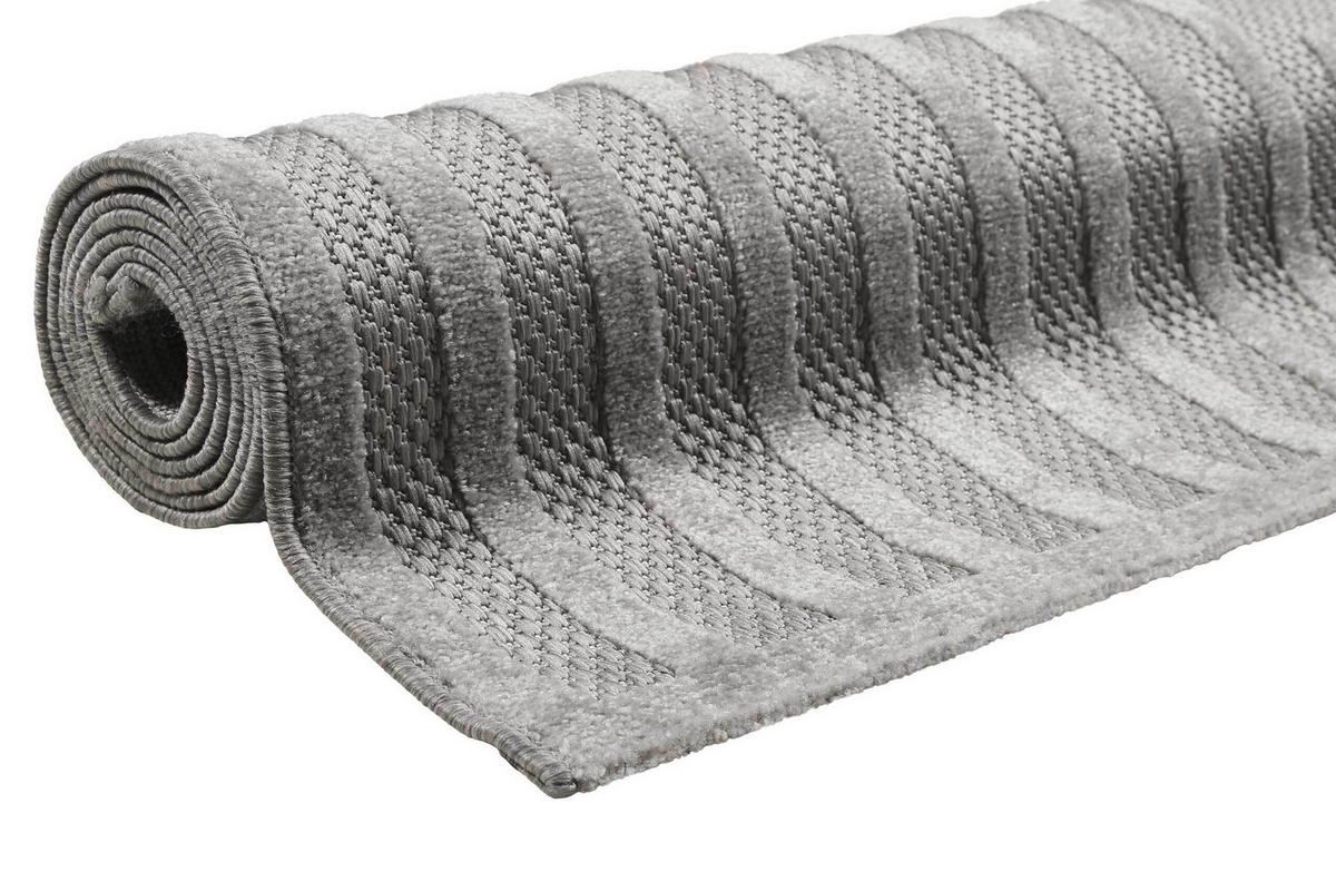 Outdoorteppich, 160x225 Cm Carolina - Silberfarben, Design, Textil (160/225cm) - Esprit