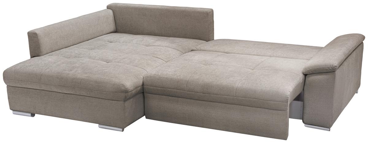 Ecksofa Casa Grand Hellbraun S: 175x268 Cm - Hellbraun/Beige, Design, Textil (178/268cm) - Livetastic