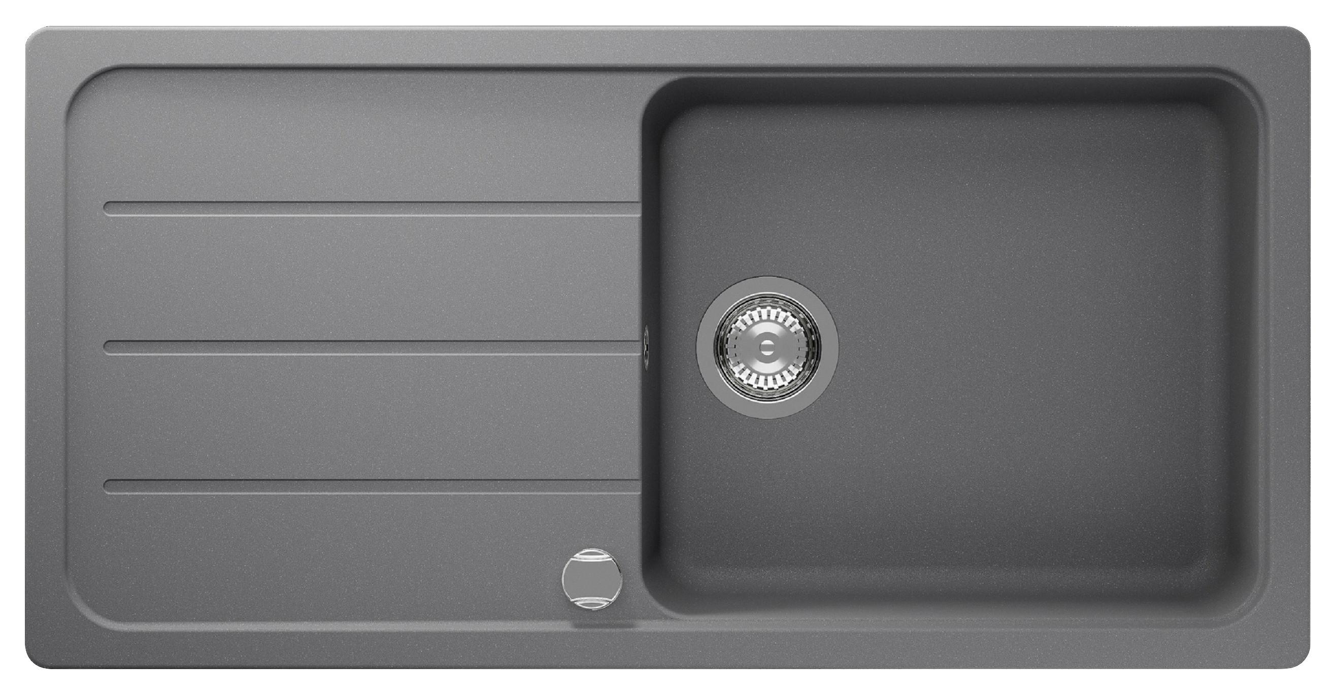 Spüle Austin Grau B: 100 cm - Grau, Design, Stein (100/20/50cm) - Respekta