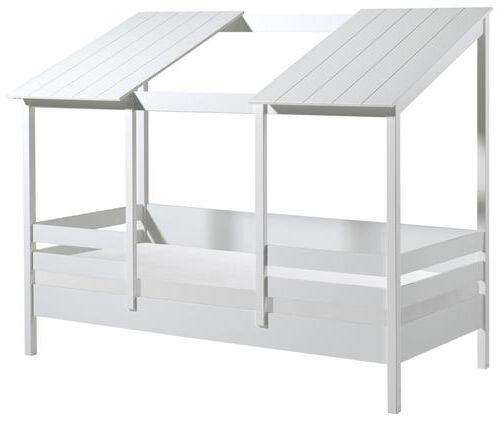 Hausbett 90x200 cm Holzwerkstoff Weiß - Weiß, KONVENTIONELL, Holzwerkstoff (90/200cm) - MID.YOU