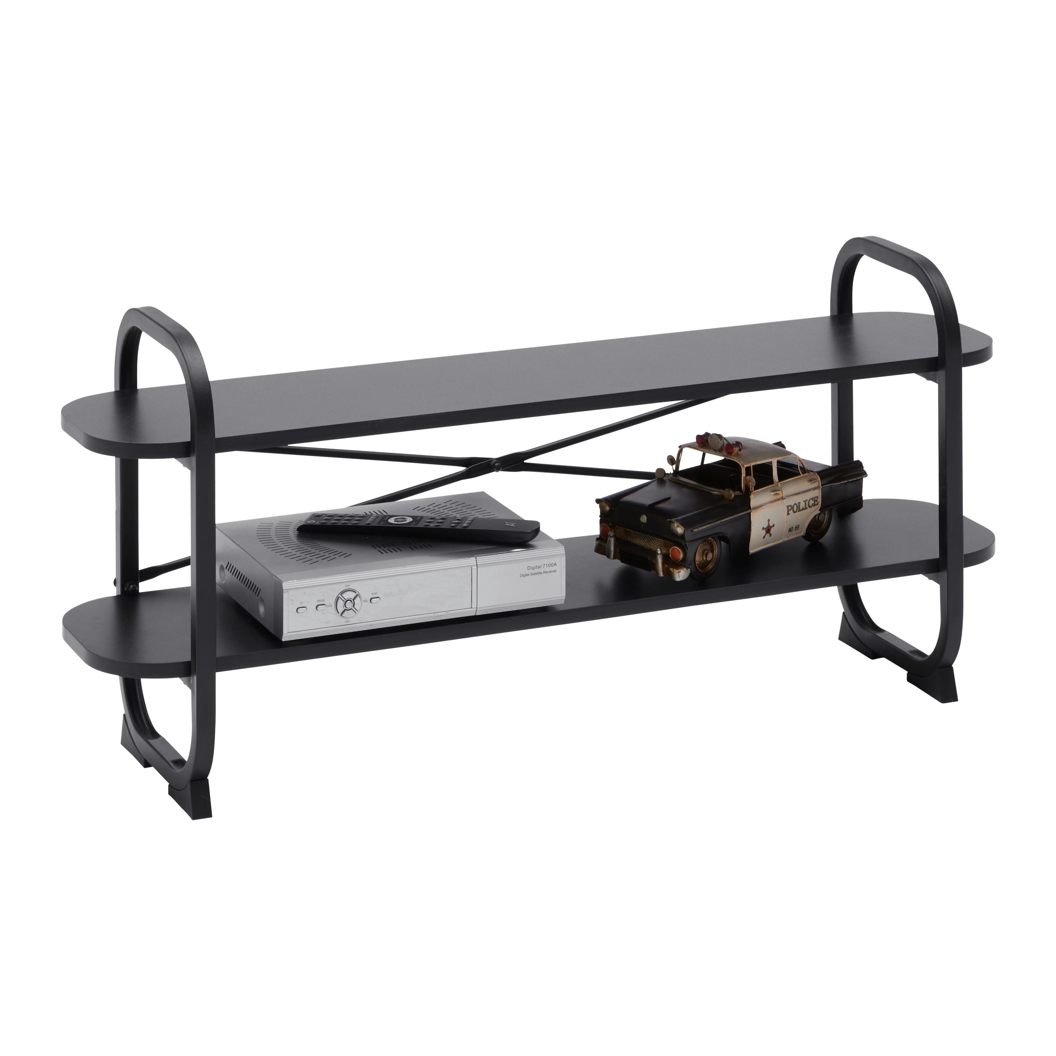 KOMODA POD TELEVIZI BEND -EXKLUSIV- - černá, Moderní, kov/kompozitní dřevo (100/44/27cm) - Mömax