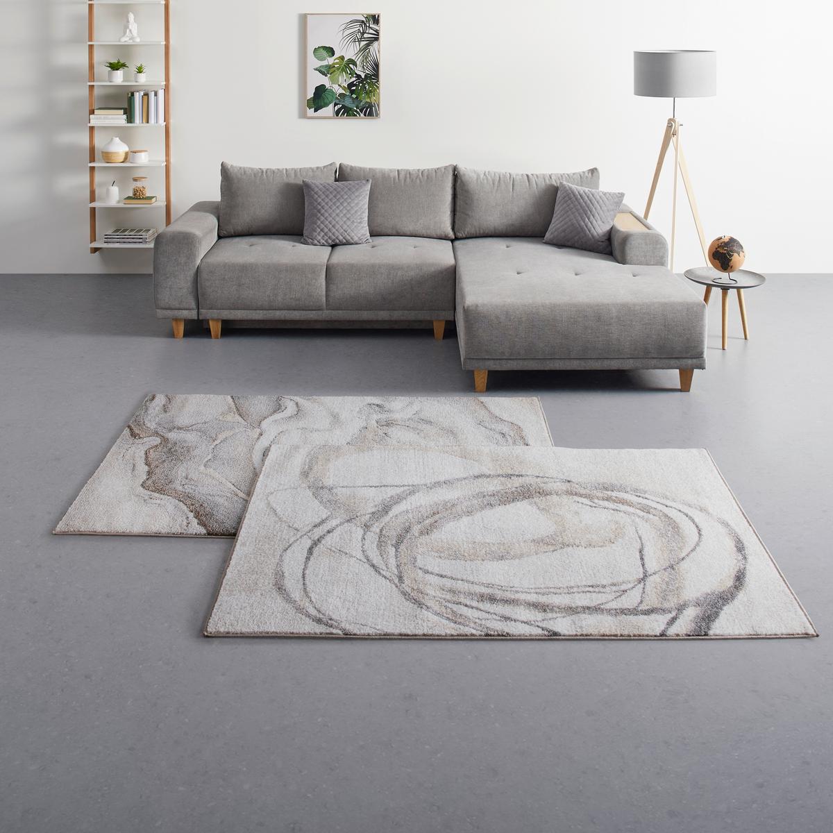 TKANÝ KOBEREC Perle, 120/170cm, béžová - béžová, Moderní, textil (120/170cm) - Mömax