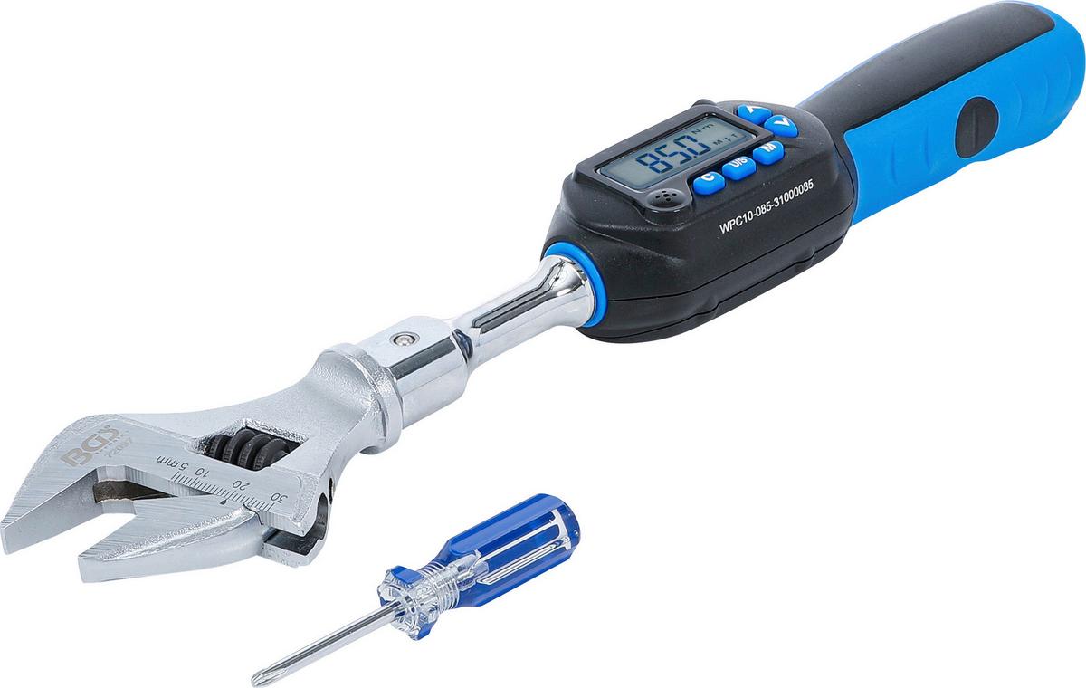 Rollgabelschlüssel Digitaler-Drehmoment - Blau/Schwarz, Basics (47,2/12,1/6,3cm)