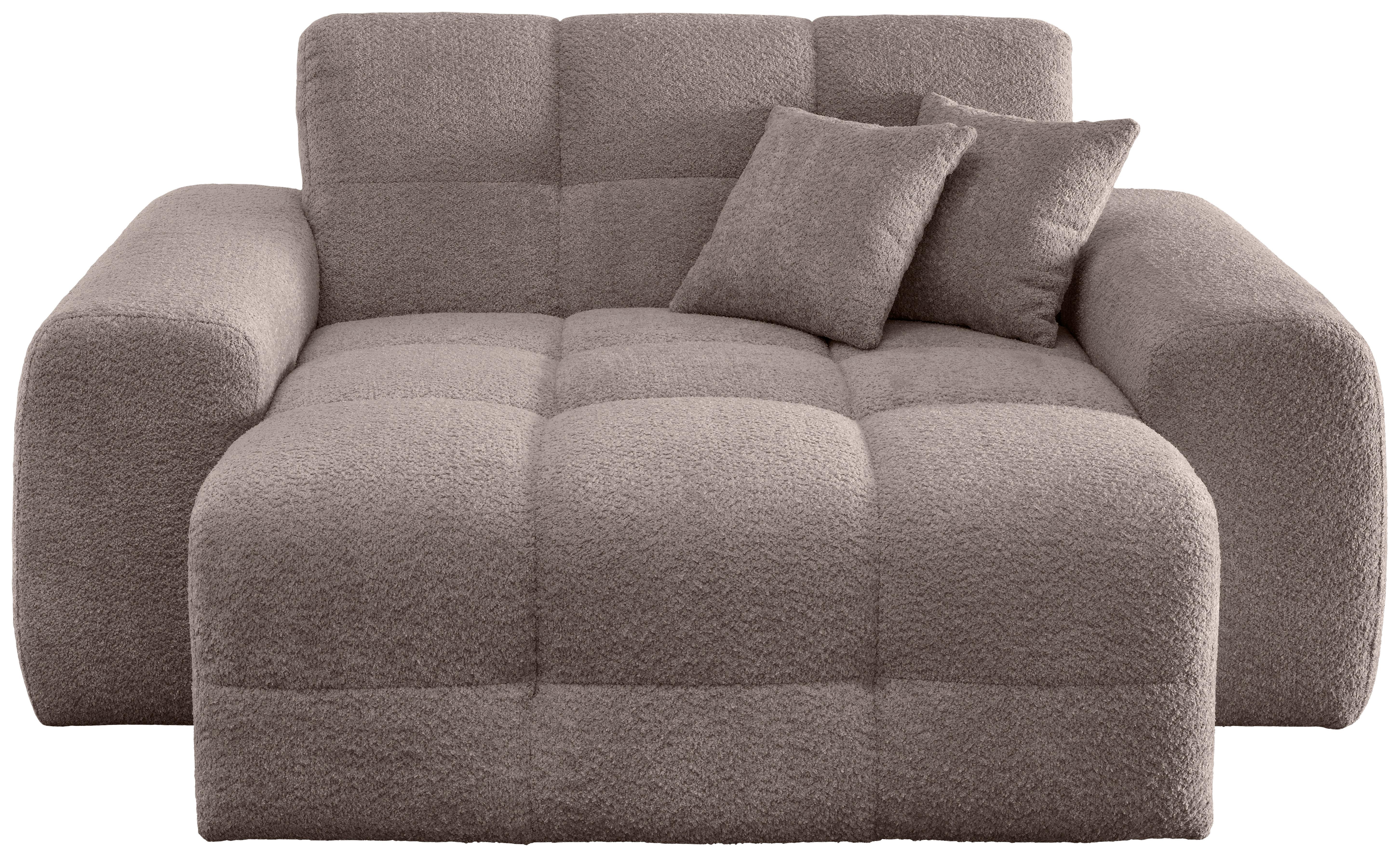 XXL-Sessel Bosco, Taupe B: 181 cm - Taupe/Schwarz, MODERN, Textil (181/87/155cm) - Livetastic