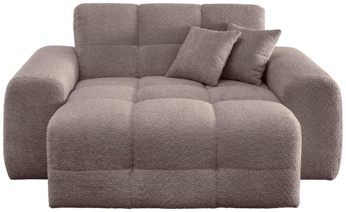 XXL-Sessel Bosco, Taupe B: 181 cm - Taupe/Schwarz, MODERN, Textil (181/87/155cm) - Livetastic