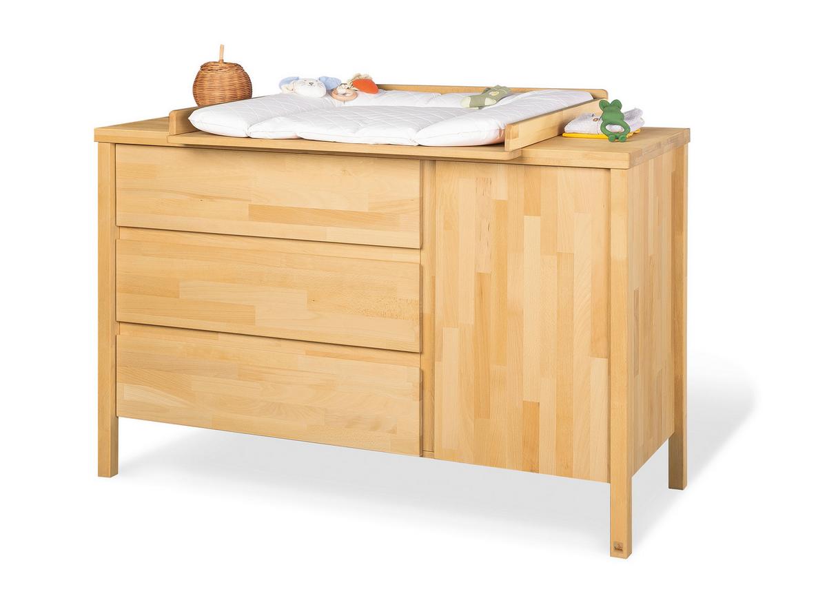 Wickelkommode Buche - Buchefarben, Natur, Holz (141/100/76cm) - Pinolino