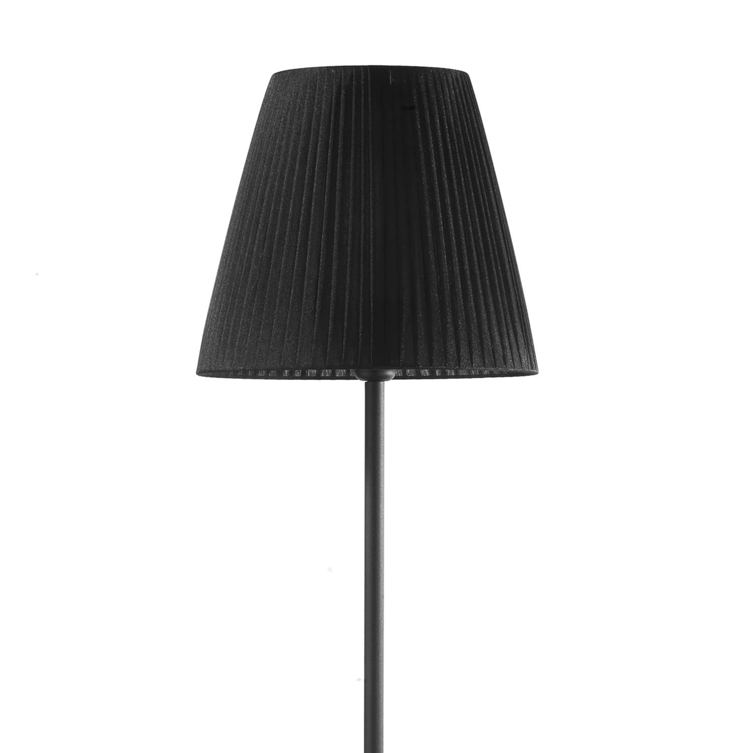 Stehleuchte 5031/Ptn - Schwarz, KONVENTIONELL, Textil/Metall (28/28/173cm)
