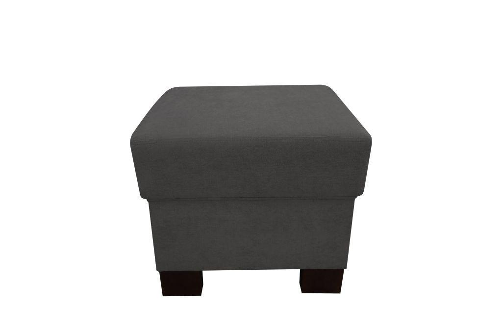 Taburetka CHANDLER, čiernohnedá, max. do 150 kg - hnedá/čiernohnedá, Design, drevo/textil (51/43/51cm) - Ondega