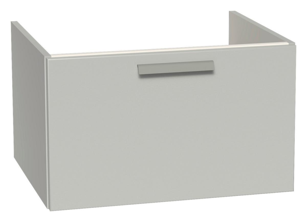 Waschtischunterschrank Seidengrau, B: 60 cm - Grau, MODERN, Holzwerkstoff (60/36/49cm) - Vertico