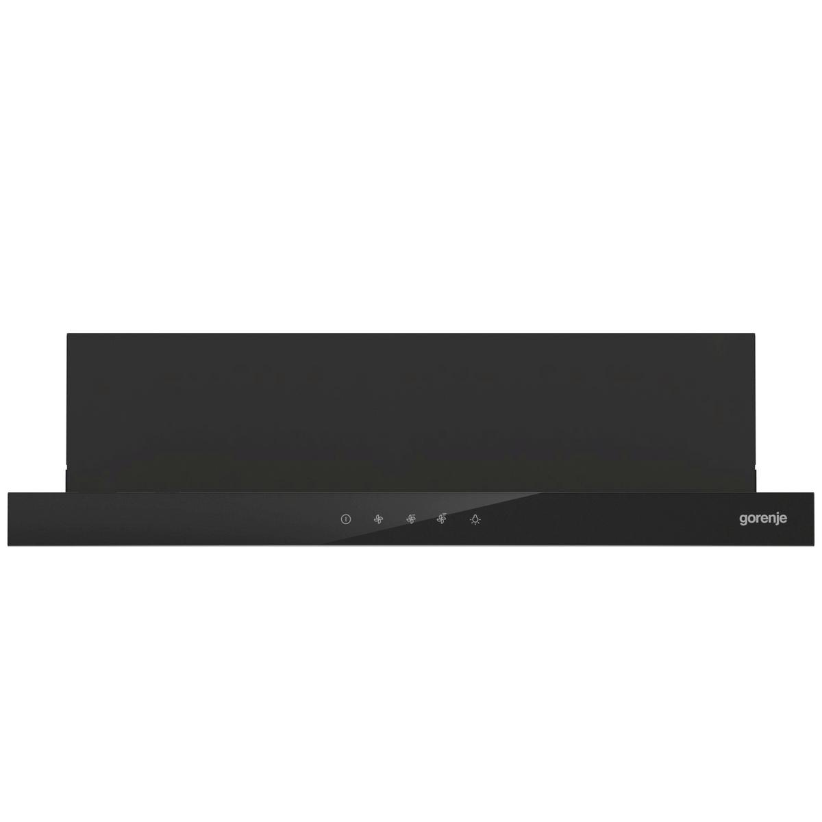 Flachschirmhaube Th64e3bg Schwarz B: 60 Cm, Led - Schwarz, Basics (60/17/30,6cm)