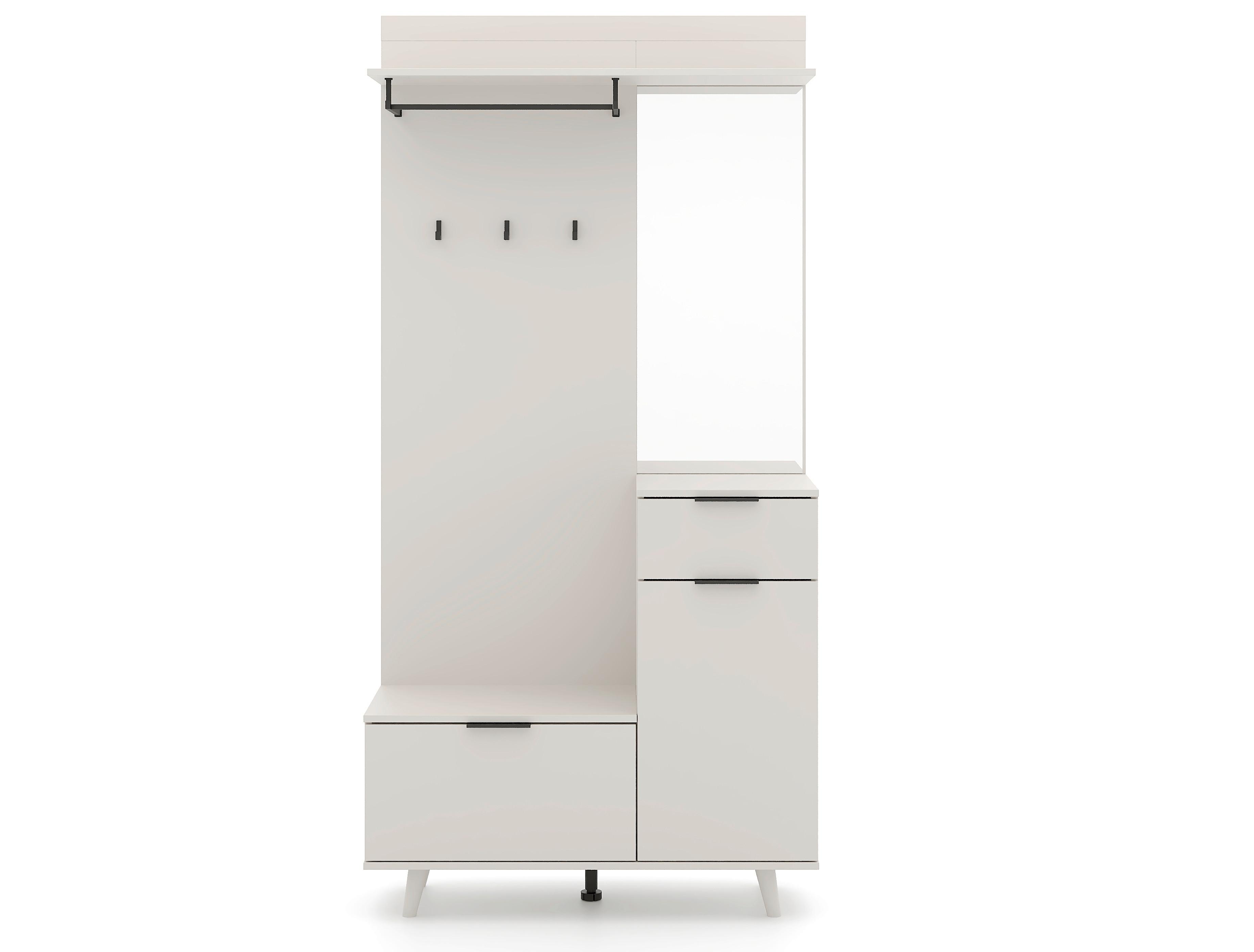 Šatna Armando 1, š: 100 cm - kašmírová, Konvenční, kompozitní dřevo (100/204/40cm)