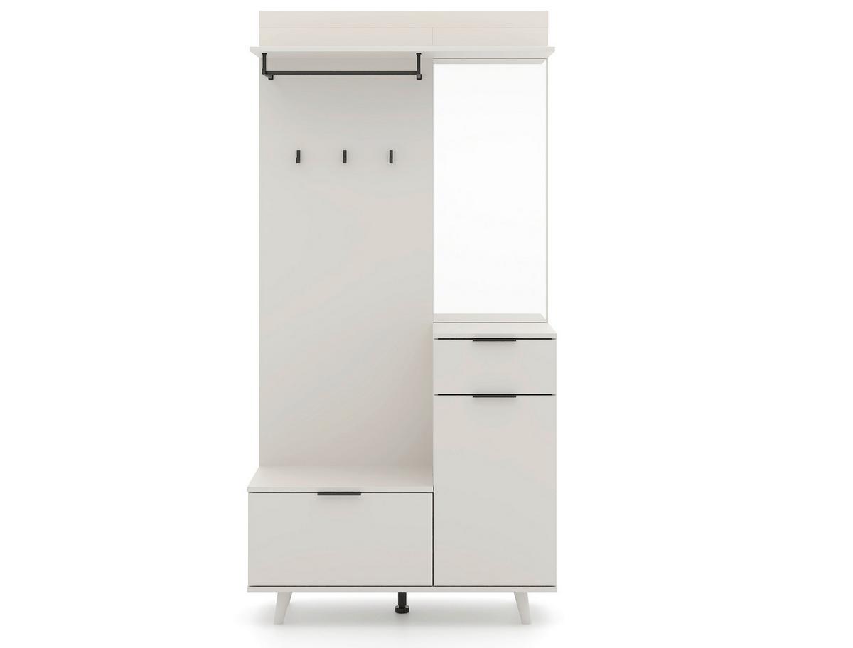 Predsieňový nábytok Amando 1, š: 100 cm, kašmírová - kašmírová, Konventionell, kompozitné drevo (100/204/40cm)